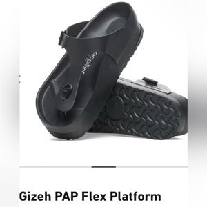 Birkenstock Gizeh PAP Flex Platform Leather Sandals Size 41 NWT